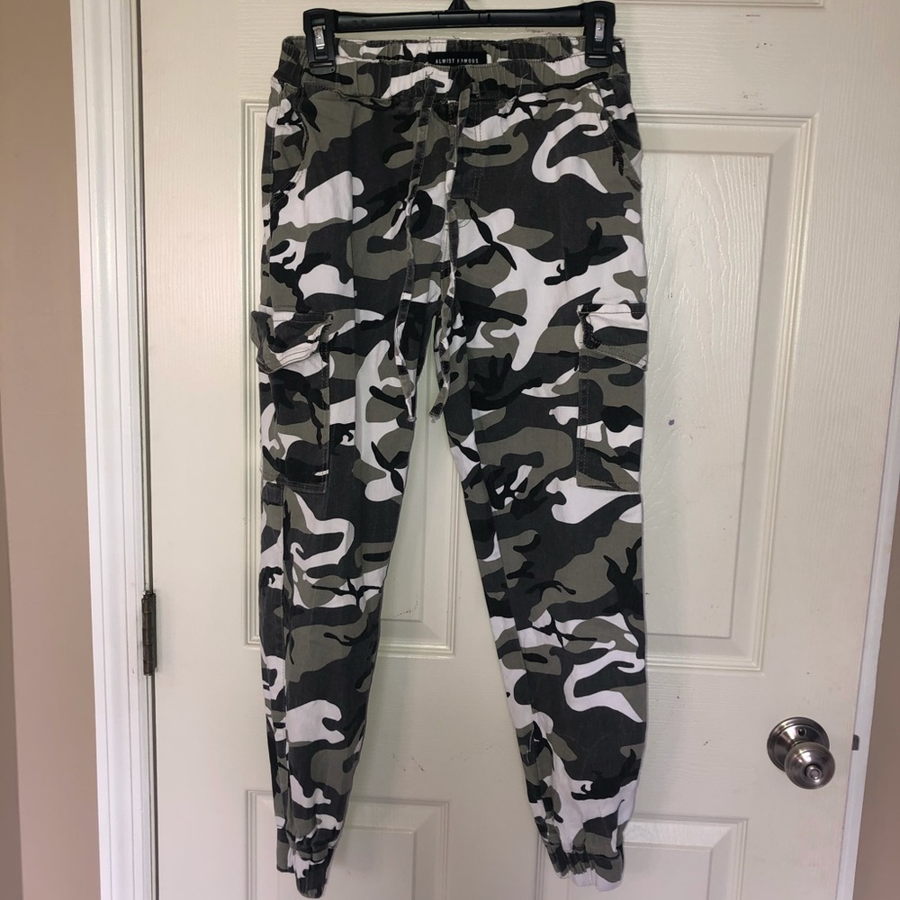 Almost Famous Camouflage Joggers Size M